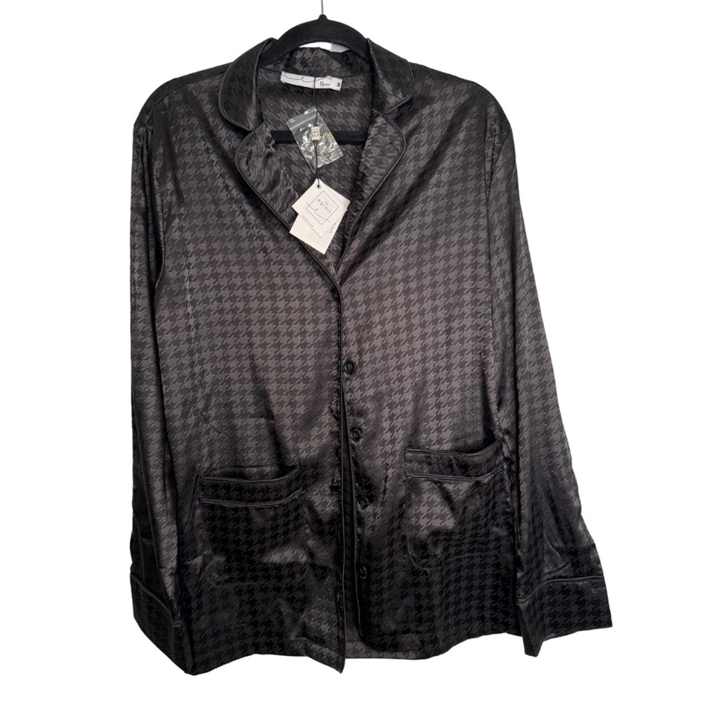 By Egreis NWT Sexy black Checkered Blouse‎ - M